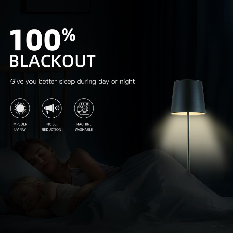 BULBUL Cream 100% Full Blackout Velvet Curtains,96 inches Long Ivory