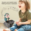 Electronic Dancing Piglet Toy DJ Style Automatic Rotating Disc Light
