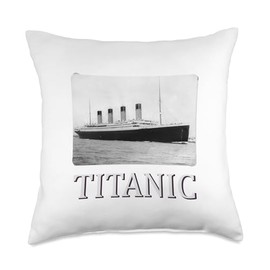 Titanic 1912 Vintage Titanic Expert Titanic Boys Girls Throw Pillow