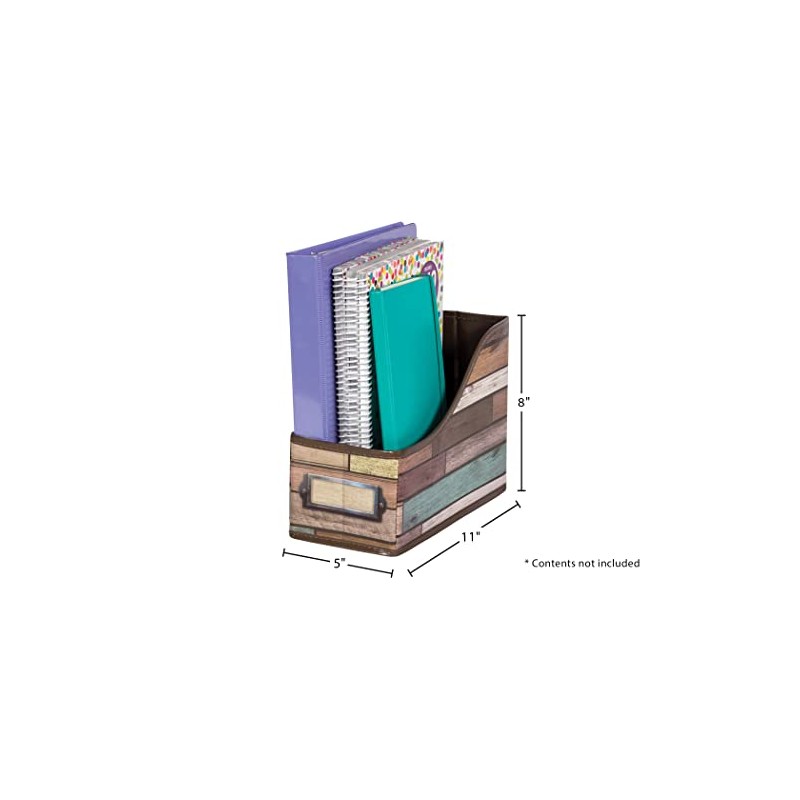 Reclaimed Wood Book Bin