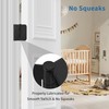 3 Pack Matte Black Door Hinges 4 Inch, Exterior Door