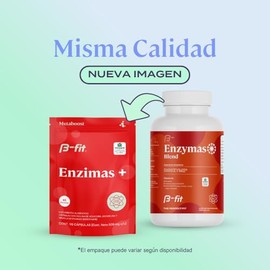 B-FIT B Enzymas Blend - Enzimas Digestivas Digezyme 90 Cápsulas - Suplemento Alimenticio - Probioticos - Fórmula de Alta Calidad