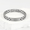 Feifuli Men's Stainless Steel Bracelet 7.3-8.7 Inches Solid Thick Chain