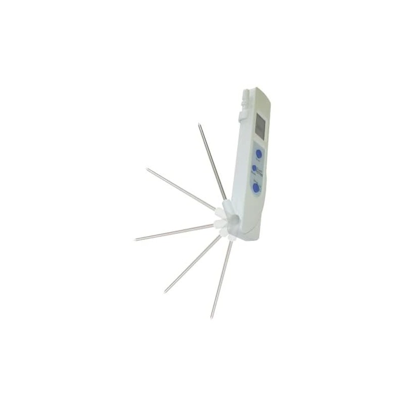 Lacor Dual-Infrarot-Sonden-Thermometer, Edelstahl, weiß, Einheitsgröße