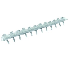 Daidohunt 00045956 Polyica Connected Corrugated Sheet Screws, 12 x 8 Rows (96 Pieces) 0.17 x 1.0 inches (4.2 x 25 mm), Clear Iron Base