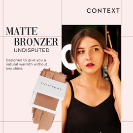Context Skin Matte Bronzer Powder | Vegan & Cruelty-Free Powder Bronzer for Face | Sun-Kissed Makeup Finish | Long-Lasting, Buildable Coverage Skin Tones | Undisputed