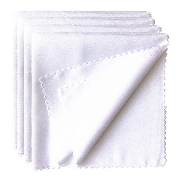 Aisszhao Napkins Cloth-Table Napkin White Dinner Cloth Napkins Dinner Napkins Durable Hotel Quality Table Cloth,Christmas Dining Decoration for Home,Wedding,Hotel,Banquet Parties,Xmas Events