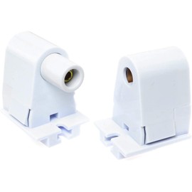 SQXBK Tombstone Base Socket 2 Pairs T8 Single Pin FA8 Lamp Holder Connector Tombstone Base for 8ft Light Emitting Diode Fluorescent Tube Light MD38-27x2 MD38-28x2