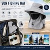 Wide Brim Sun Hat with Neck Flap for Outdoor Travel
