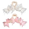 Butterfly Hair Clips 2 Pcs, Pearl Decorated for Women, Decorative
