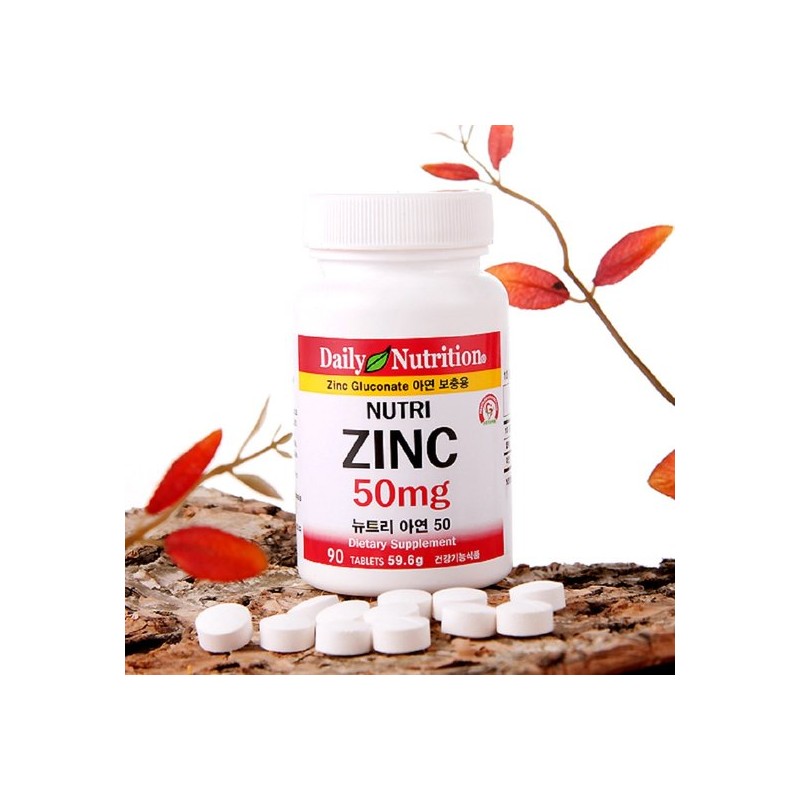Daily Nutrition Nutri Zinc 50mg 90 tablets, 2 bottles, 6
