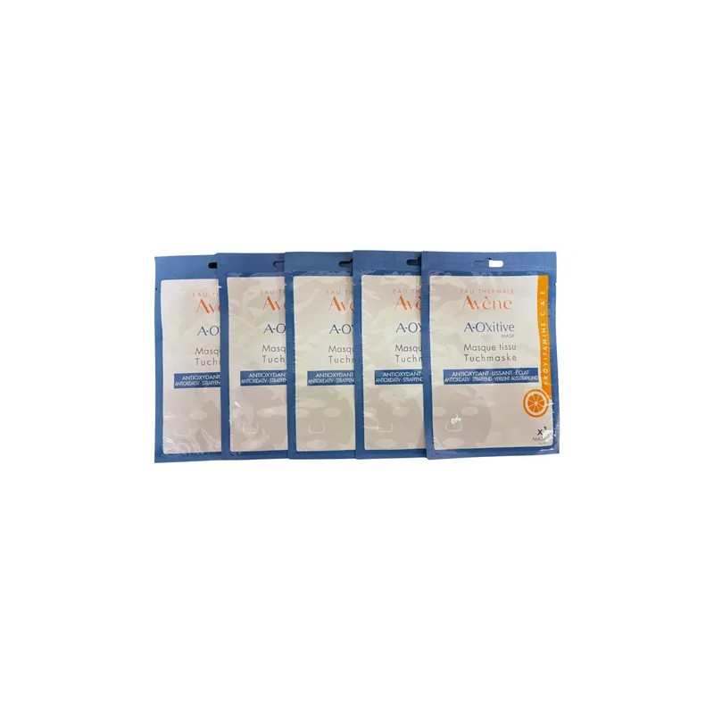 5 Piezas Mascarilla Facial Piel Normal Avène A-oxitive 18ml
