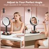 Rechargeable Lighted Makeup Mirror,10X Magnification, 7 Inch