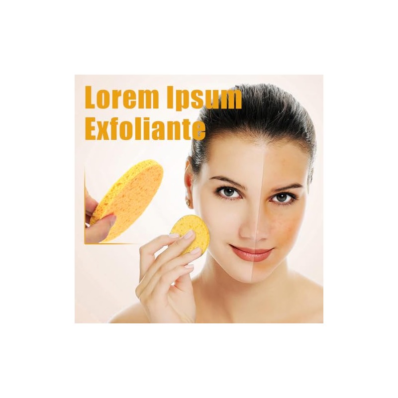 50 Compressed Facial Sponges, Esponja para Lavar la Cara, Esponjas