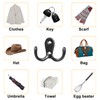 NBFBA Pack of 20 Coat Hooks, 10 Double Hooks and