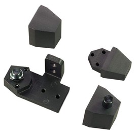 Arch/Vistawall Style TOP & Bottom Pivot Hinge Set for Commercial Adams Rite Type Storefront Door, Choose Handing & Finish (Right Hand in Dark Bronze)