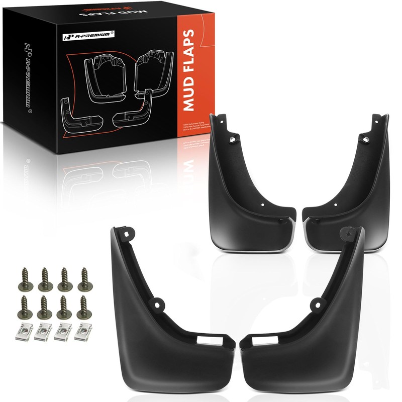 A-Premium Set of 4PCS Mud Flaps Splash Guards Mudguards Mudflaps
