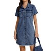 luvamia Casual Dresses for Women Denim Spring Ladies Casual Denim