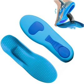 Plantillas Confort, Ortopédicas Plantilla Transpirable y Amortiguador Para Mujer Hombre, Recortable para Zapatos Cotidianos y Deportivos (1 Par,39-40)
