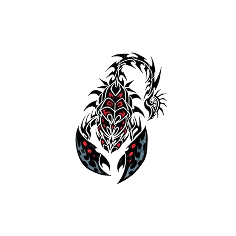EROSPA® Scorpion Temporary Tattoo Sheet 19 x 12 cm