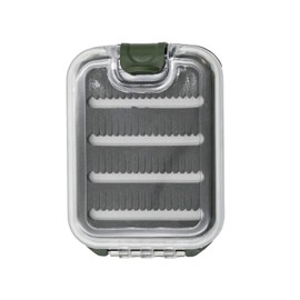 waku fimac Waterproof Compact Lure Case with Transparent Lid Fly Case Dry Flies Nymphs 3.9 inches (100 mm) Jig Head Storage Carrying Case Fishing Gear Storage