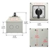 Heschen Universal Rotary Cam Selector Changeover Switch, SZW26-125/D202.2D, 660V 125A,