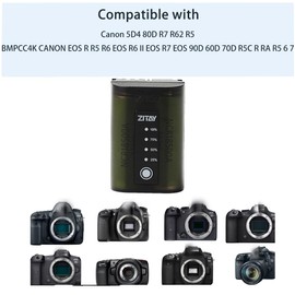 ZITAY LP-E6NH Battery Compatible with Canon 5D4 80D R7 R62 R5 bmpcc4K Canon EOS R R5 R6 EOS R6 II EOS R7 EOS 90D 60D 70D R5C Ra R5 6 7