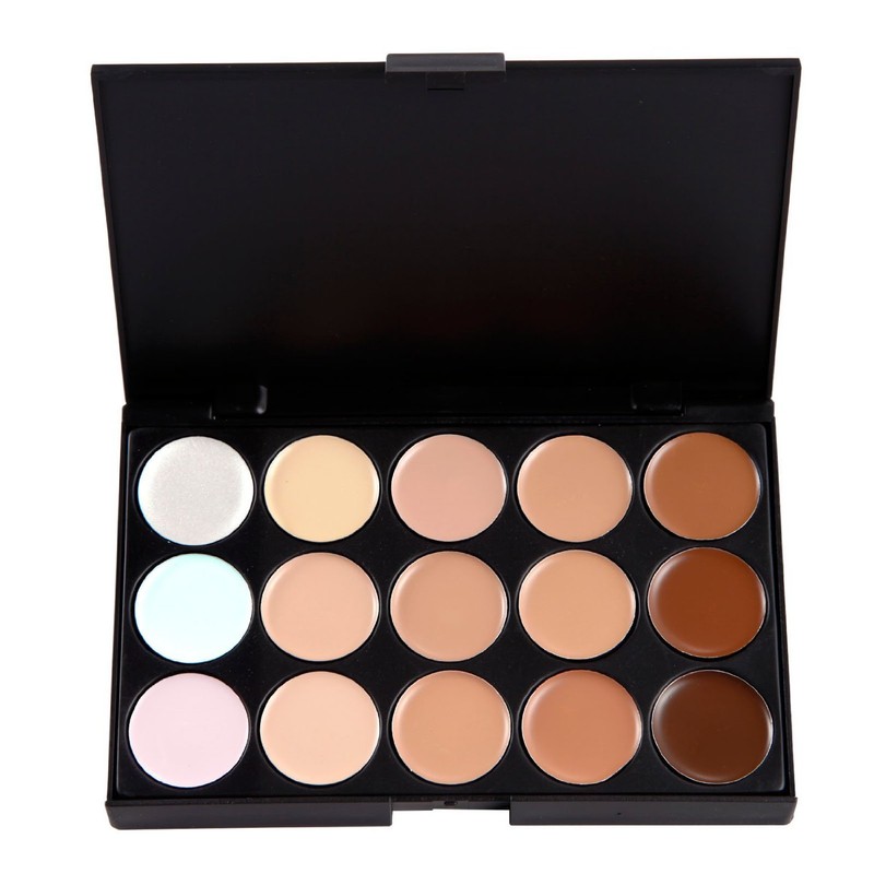 15 Colour CONCEALER PALETTE -Contour Palette, Highlight & Camouflage Palette,