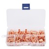 Copper Connecting Tube, 250 Pcs Red Copper Connecting Tube, GT1-6mm