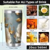 Elegant 20oz Double Silver Side Insulated Mug with Sweat-Proof Designcapacity: