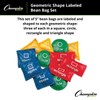 Champion Sports 5 Inch Geometric Bean Bag Set