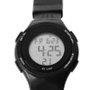 LED Digital Watch Waterproof Clear Display Breathable Strap Electronic Watch