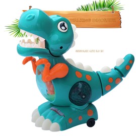 HOWADE Dinosaur Baby Crawling Toy,Light Up Musical Crawling Walking Dinosaur Tummy Toys for Boys Girls 12 18 24 Months, Automatic Moving Dino Sensory Toy Gifts for Kids Toddler Age 1 2 3 4+