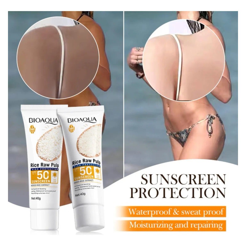 Protector Solar Blanqueador Bioaqua Spf Extracto Arroz