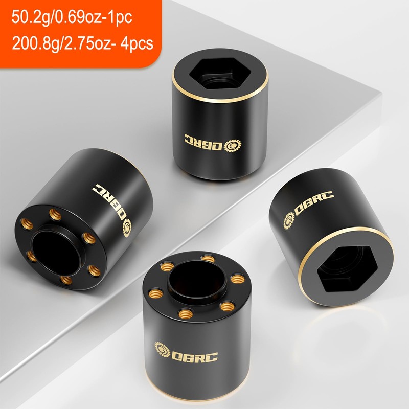 OGRC 1.9" Wheel Adapter 12mm Hex Hub Widen 6mm 9mm