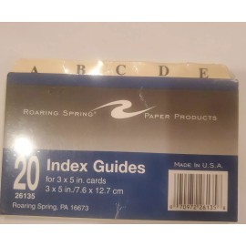 ROARING SPRING Index Cards, 3"x5", 100 Sheets/Pack,12 PkS RULED WHITE + Bonus