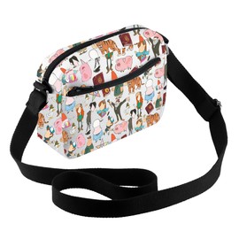 AKTAP Gravit Fals Merch Bill Cipher Crossbody Bag Gravity Cartoon TV Series Purse Bag for Bill Cipher Fans Cosplay Gifts (CB, Gravit F H CB-HT)