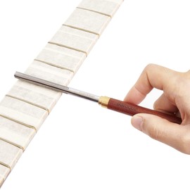 Guitar Fret Crowning File, Narrow/Medium/Wide 3 Edges Diamond Fret End Dressing File, Pro Guitar Repairing & Luthier Tool for Acoustic, Electric and Bass Guitars, Ukulele, Banjo, Mandolin