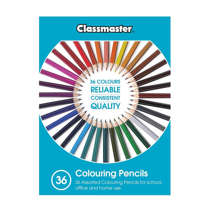 Classmaster Colouring Pencils Assorted (Pack of 36) CPW36