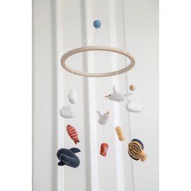 Sebra - Mobile, wind chime - sea creatures - cotton - D x H 22 x 57 cm