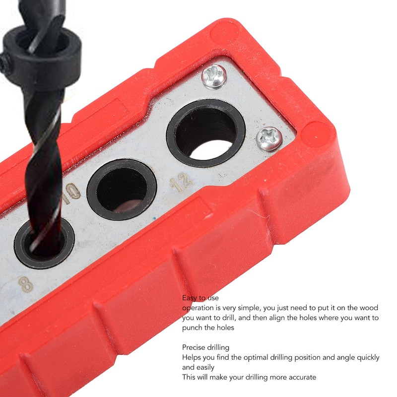 Woodworking Drill Guide Professional Precise Drilling Handheld Woodworking Dowel Jig