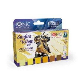 Ionic Smart Colors Sunfire Yellow Acrylic Paint Set (6 Colors) 20ml Bottles