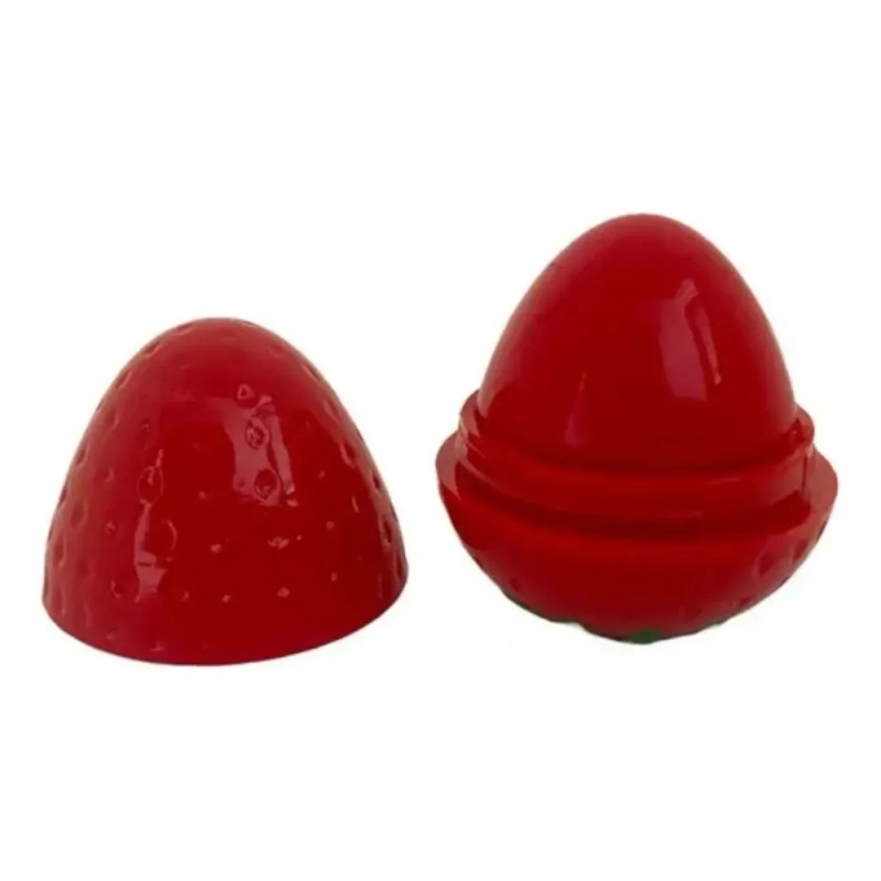 Caja 24pz Bálsamos Para Labios Hidratante Forma De Fresa