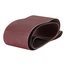 QUARKZMAN 2 Stück 6" x 89" Schleifbänder 150 Körnungen Aluminiumoxid Schleifband Schleifpapier Schleifpapiere für Metall Holz Schleifen Polieren, Rötlich Braun