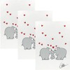 Kracht Ottifant Hearts Half-Linen Tea Towels 50 x 70 cm