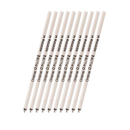 Ballpoint Refill International Standard D1, 10 Pieces, Writing Colour Black, Medium Point, Replaceable Pen Refill, Documentary Proof, Water Proof, Set