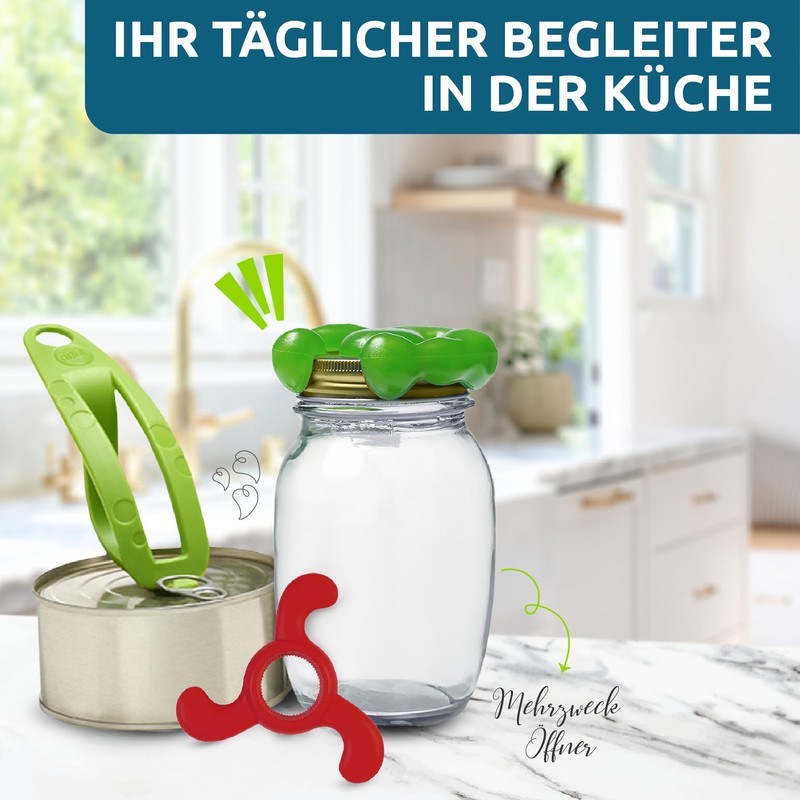 Priot Opener Set - Includes Can Opener, Jar Opener, Bottle