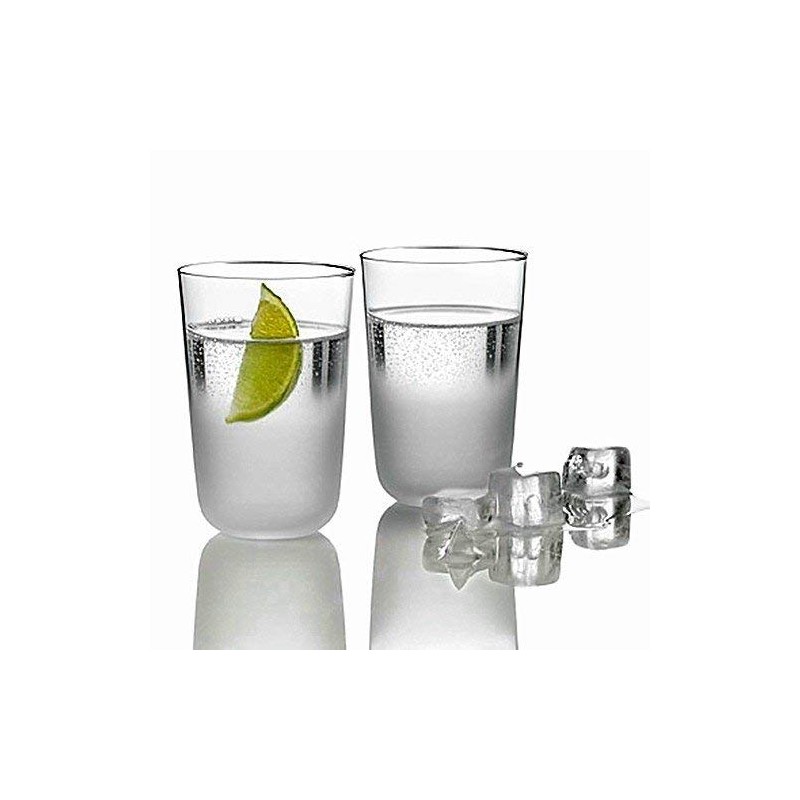 Stelton Frost Glas no. 2, 2 stck. Wassergläser, Edelstahl, transparent,