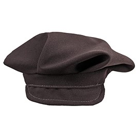 The Dragons Den Adults Brown Beggars Cap 1900's Street Urchin Chimney Sweep Train Driver Victorian Poor Boy Hat [One Size - Brown]