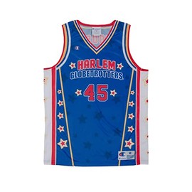 Harlem Globetrotters Moose #45 Stars Stripes Replica Jersey by Champion Medium
